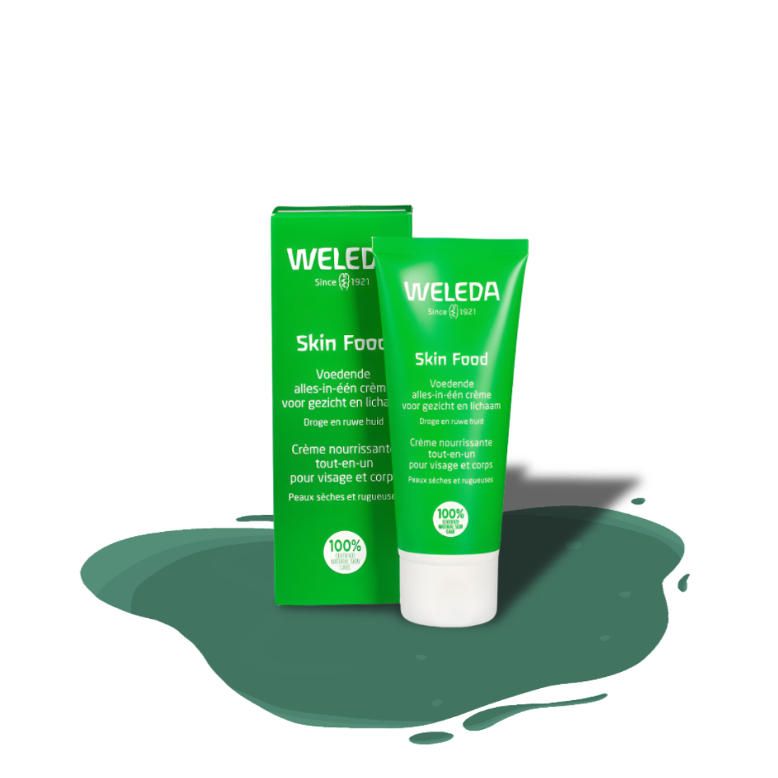 Certified natural Weleda Skin Food cream – rich, hydrating skincare for all skin types with ethical sourcing.