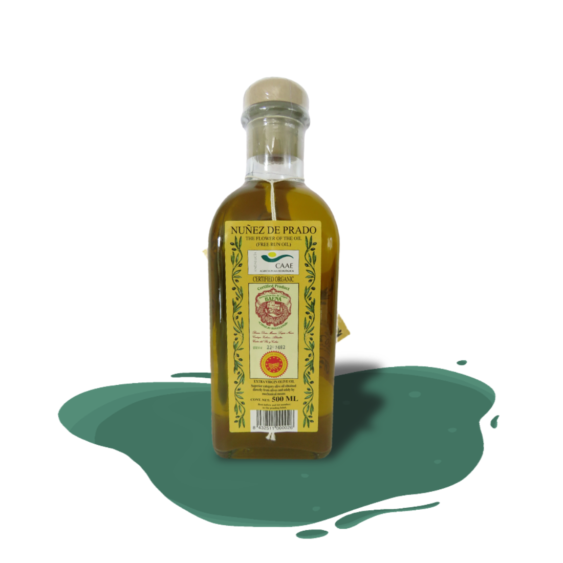 Award-winning organic extra virgin olive oil from Nuñez de Prado, Spain. Handpicked olives pressed using traditional Flor de Aceite method, rich fruity flavor with peppery and herbaceous notes.