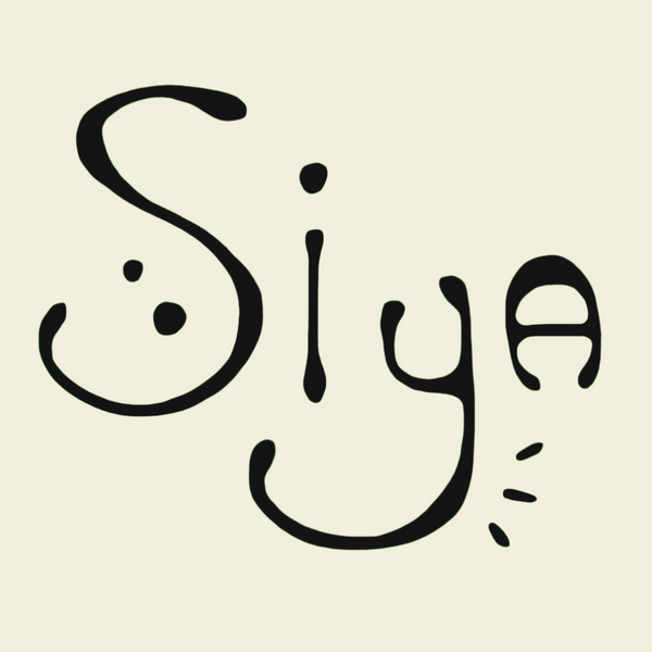 Siya logo in signature font