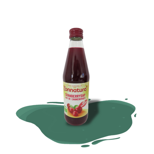 100% organic cold-pressed cranberry juice — bold, unsweetened, and unfiltered, made with nothing but pure cranberries.