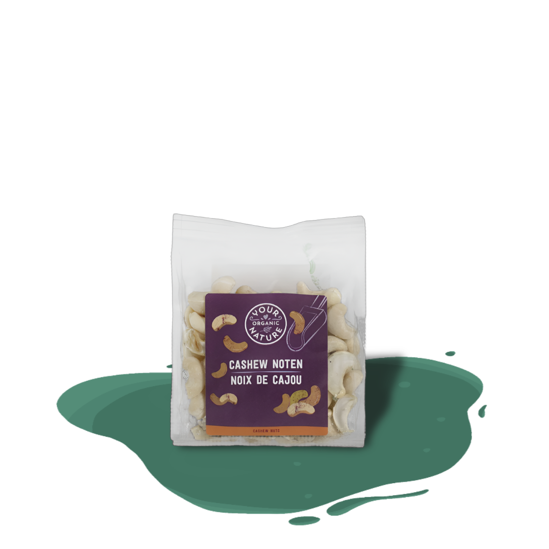 Organic raw cashew nuts, naturally creamy and subtly sweet, high in magnesium, and a source of protein and iron.