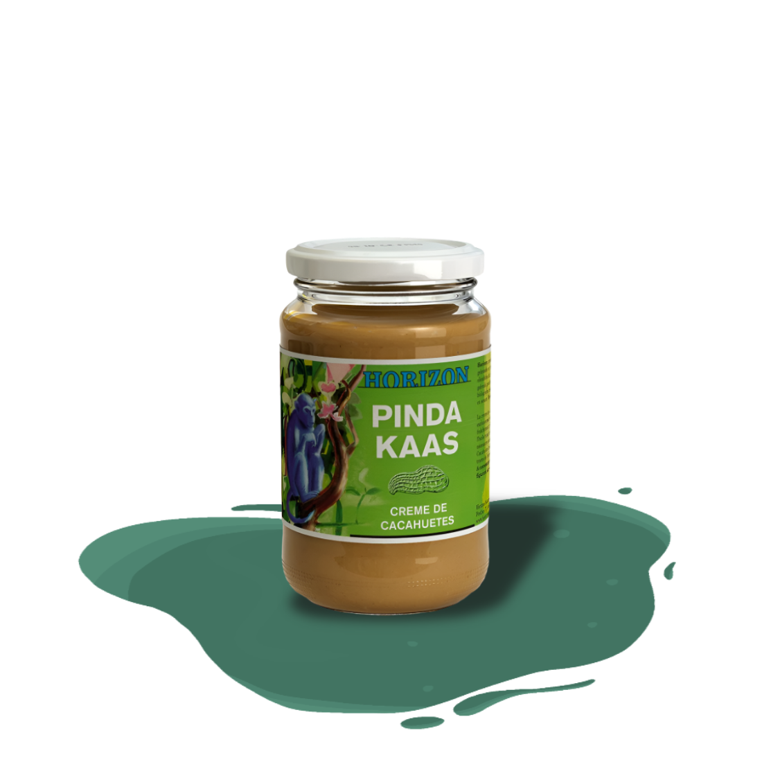 Smooth organic peanut butter made from roasted peanuts, rich in protein, with a pure and satisfying natural flavor, free from added sugars and additives.